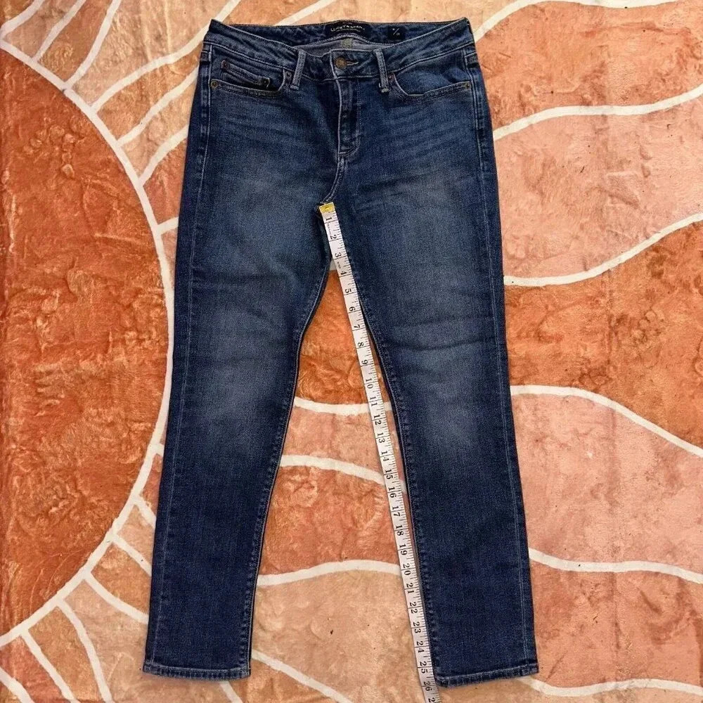 Lucky Brand Lolita Skinny Low Rise Ankle Blue Denim Jeans Women's Sz 6 / 28 - Picture 6 of 7